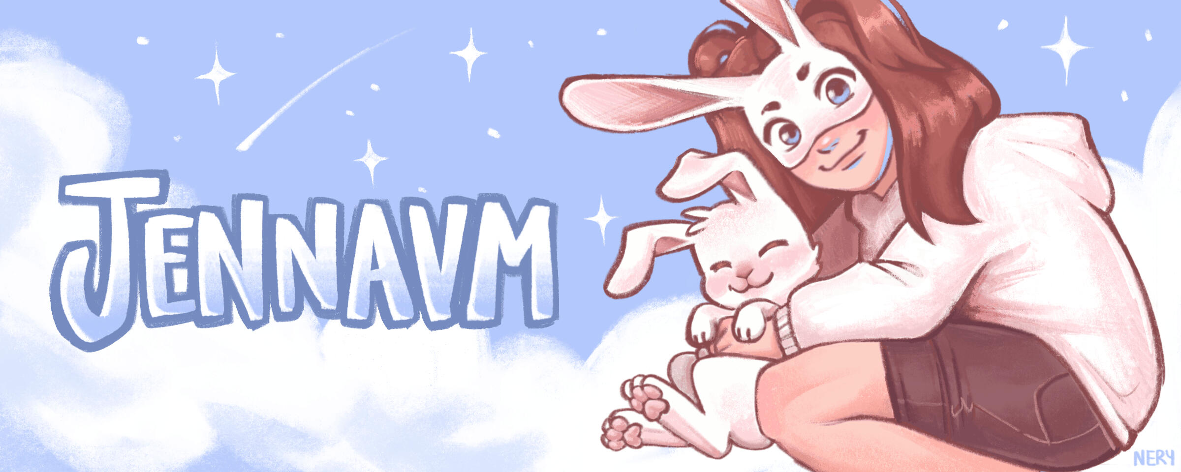 BANNER — simple background, lettering, normal character